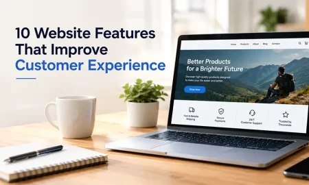 Discover 10 essential website features that improve customer experience, boost usability, build trust, and help businesses keep visitors engaged.