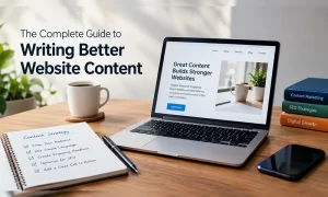 A professional guide to writing better website content with SEO tips, engaging headlines, and effective content writing strategies.